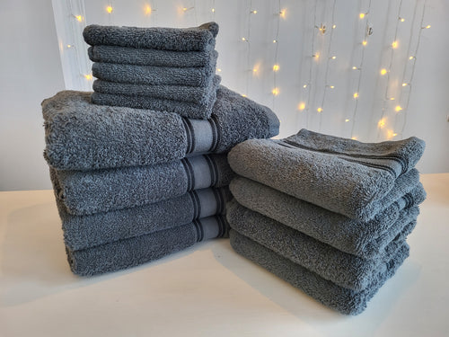 Dark Grey Terry Towels