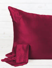 Load image into Gallery viewer, Blush Silks Pure Mulberry Silk Pillowcase - MERLOT