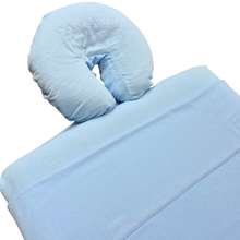 Load image into Gallery viewer, Sky Blue Cotton Flannel Sheet Set (Pick Your Sizes) *Wide Flat and Wide Fitted Available*