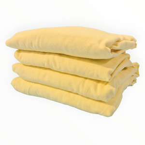 OFF SHADE 30" Wide Fitted Sheet - Cotton Flannel - Yellow (view for details)
