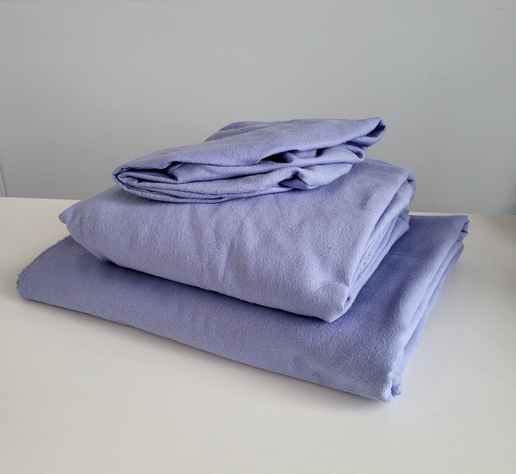 Lavender Cotton Flannel Sheet Set (Pick Your Sizes) *Wide Flat and Wide Fitted Available*