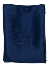 Load image into Gallery viewer, Blush Silks Pure Mulberry Silk Pillowcase - NAVY
