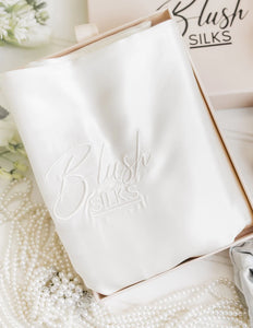 Blush Silks Pure Mulberry Silk Pillowcase - PEARL