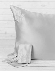Blush Silks Pure Mulberry Silk Pillowcase - PEWTER