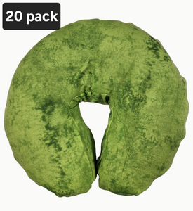 CLEARANCE - 20 pack Regular Face Cradle Covers - Green Marble Cotton Flannel