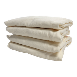 OFF SHADE 30" Wide Fitted Sheet - Cotton Flannel - Ivory (view for details)
