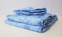 Load image into Gallery viewer, Light Blue Marble Cotton Flannel Sheet Set (Pick Your Sizes) *Wide Flat and Wide Fitted Available*