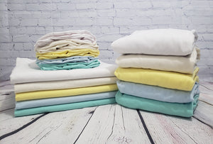 Light Weight Cotton Flannel Sheet Set (Pick Color, Fitted Size, and Face Cradle Type *Only comes with 60" Wide Flat Sheet*